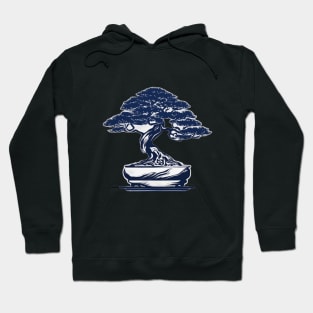 Majestic Blue Bonsai Tree Artwork No. 567 Hoodie